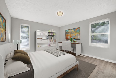 Floor plan for 3 beds, 1 bath, 950 sqft